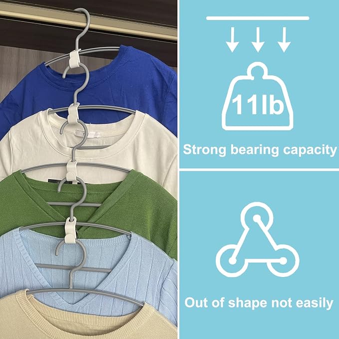 Clothes Hanger Connector Hooks, Cascading Hanger Hooks, Used in Closet Hangers - Image 3