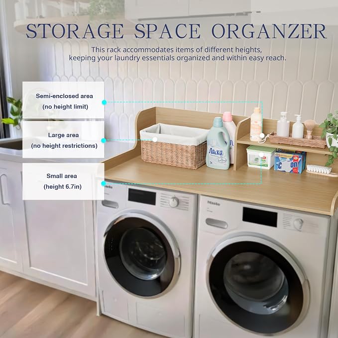 DTK Washer Dryer Wood Countertop - Image 5