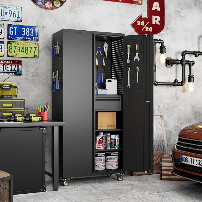 71"H Garage Storage Cabinet - Image 9