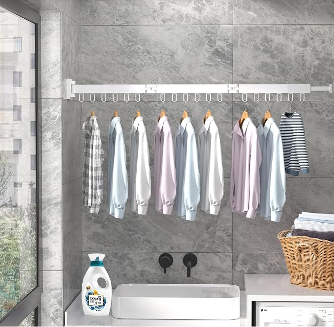 Clothes Drying Rack, Laundry Drying Rack Wall Mount - Image 3