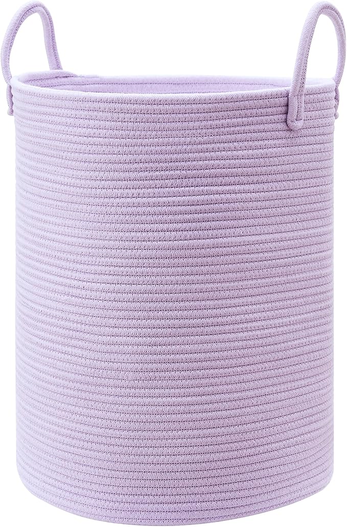 80L Extra Large Purple Hamper Laundry Basket by MOJOSCEND