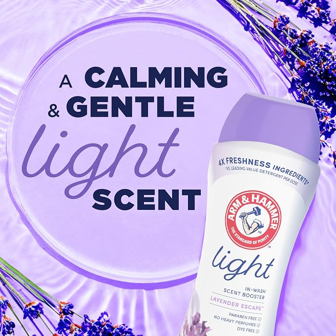 ARM & HAMMER Light In-Wash Scent Booster, Laundry Scent Booster Lavender - Image 5