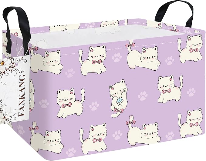 FANKANG Storage Bins, Nursery Hamper Canvas Laundry Basket Foldable by FANKANGStorageBasket
