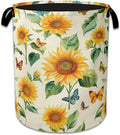 Vintage Sunflowers Laundry Hamper by Unknown