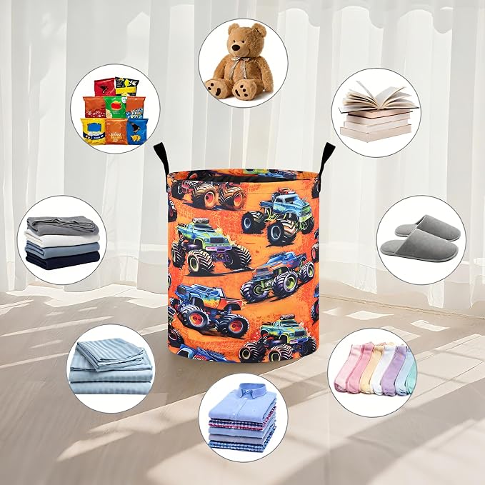 Monster Truck Laundry Basket Laundry Hamper - Image 4