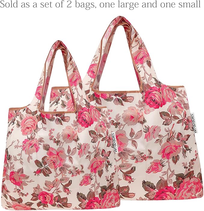 allydrew Large Foldable Tote Nylon Reusable Grocery Bag - Image 3