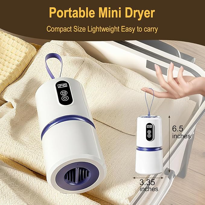 BORUiT Portable Clothes Dryer, Quick Drying Mini Laundry Dryers - Image 5