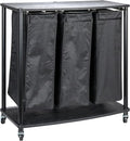 Household Essentials 3-Bag Laundry Sorter, Smooth Laminate Shelving, Sturdy by HouseholdEssentials