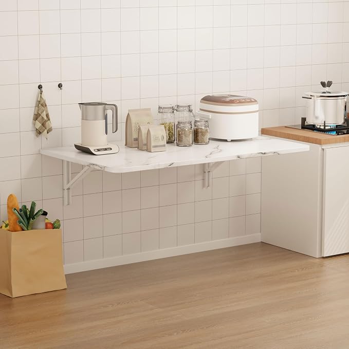 IAE Wall Mounted Floating Foldable Desk, Fold&Floating Design - Image 7