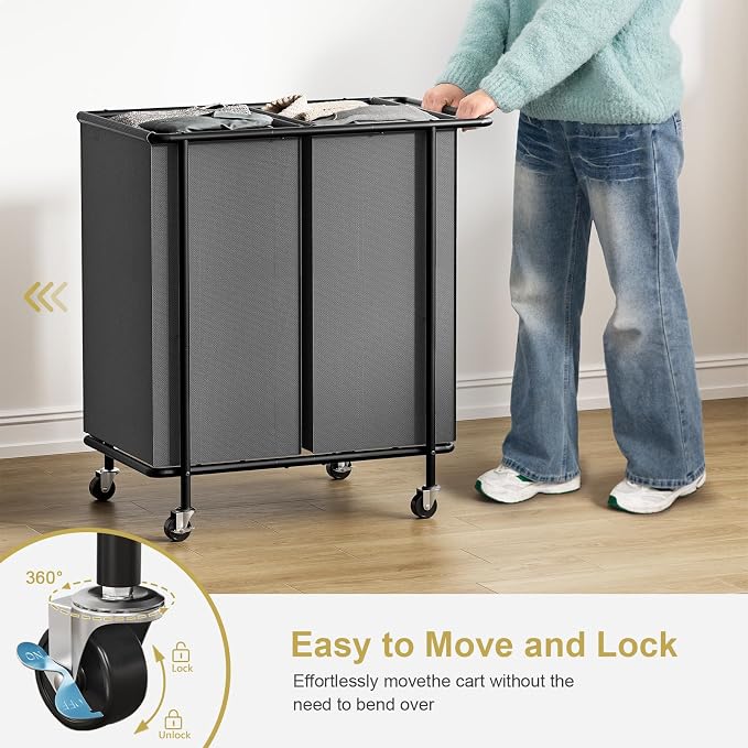 Chrislley Double Laundry Hamper - Image 6