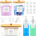 FEXIA 3+2 Pack Laundry Pods Containers and Dryer Sheet Holder by FEXIA