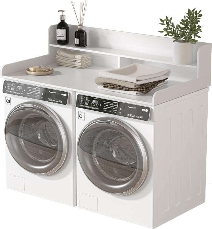 Piskyet Washer Dryer Countertop, 2- Tier Laundry Countertop by Piskyet