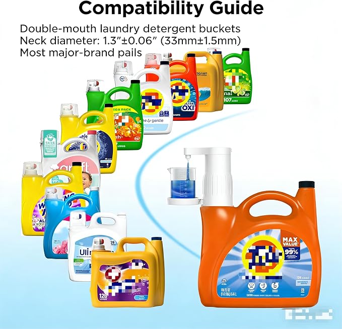 【IMPORTANT! Measure First】Electric Laundry Detergent Pump - Image 7