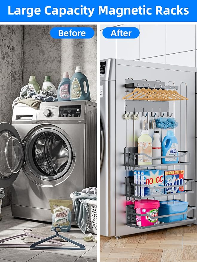 Multifunctional Magnetic Shelf for Washing Machine, Refrigerator, and Any Metal - Image 3