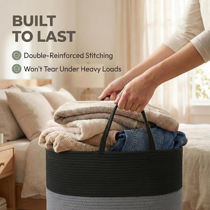 115L Extra Large Blanket Basket - Image 6