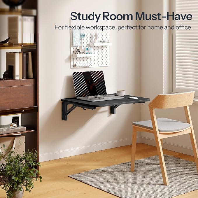 HOOBRO Folding Table, Wall Mounted Floating Desk - Image 4