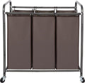 STO STO Laundry Sorter 3 Section, 3 Bag Clothes Hamper, Rolling Laundry Cart by STOSTO