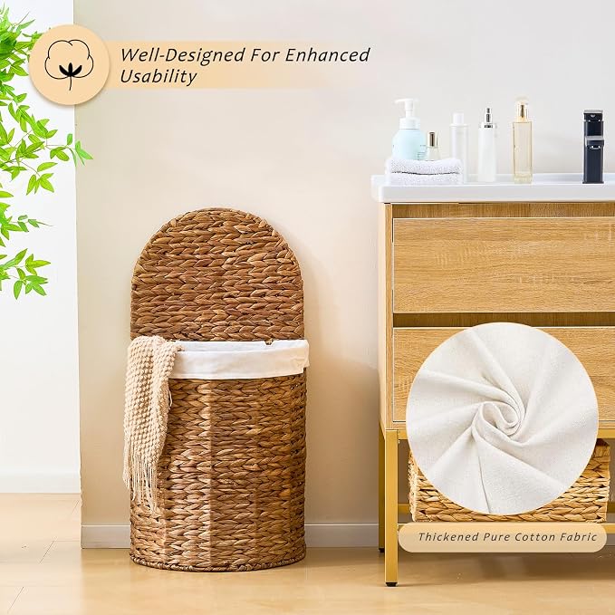 Water Hyacinth Laundry Hamper - Image 7
