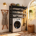 Over Washer and Dryer Shelves, 5 Tiers Adjustable Height Laundry Room Storage by KILISTEELS