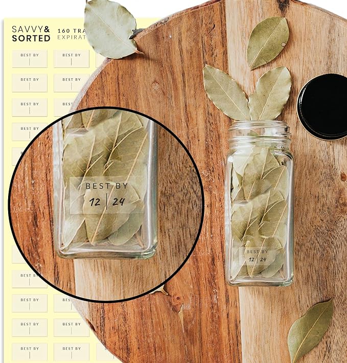 Clear Expiration Date Labels, 176 Waterproof Food Labels - Image 4
