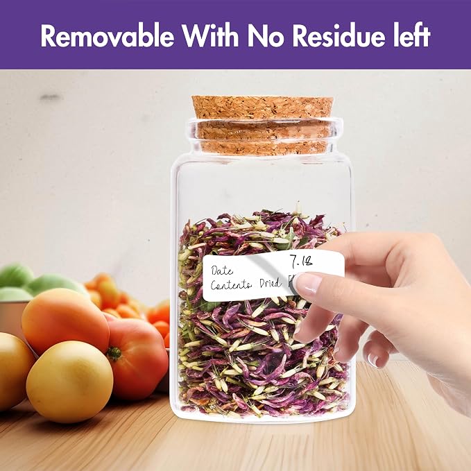 300 Removable Blank Food Labels, Water/Oil/Tear Resistant - Image 3