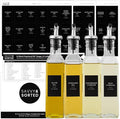 Black Oil Bottle Labels, 54 Preprinted Pantry Stickers by SAVVYSORTED%C2%AE