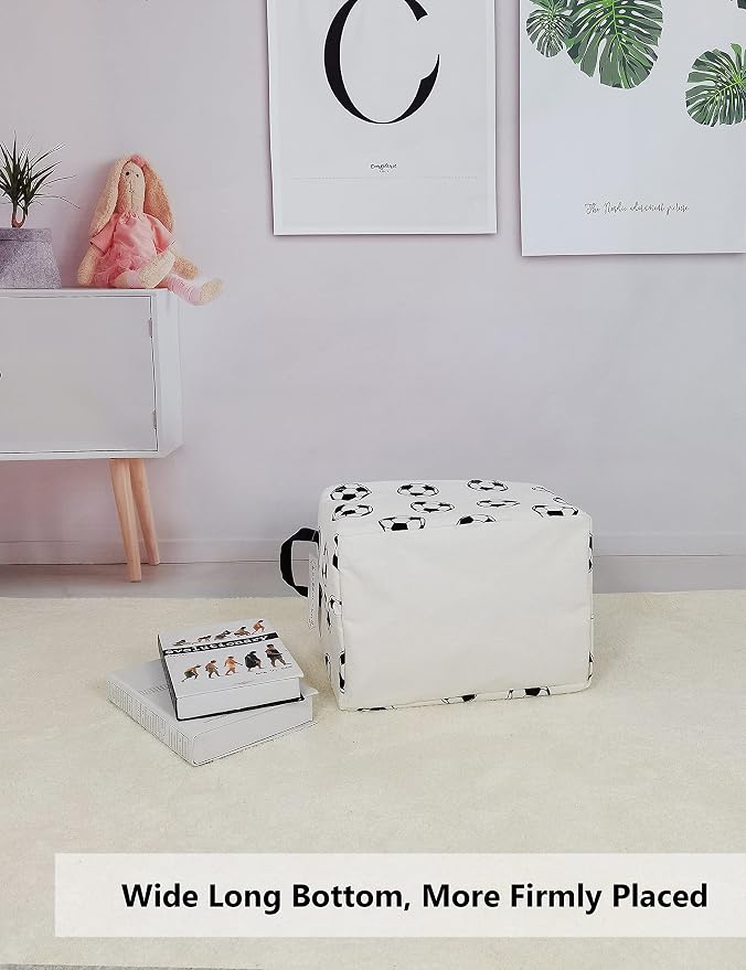 QUEENLALA Rectangular Laundry Hamper/Foldable Nursery Laundry Basket - Image 4