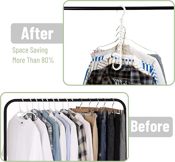 Mr. Pen- Space Saving Hangers for Clothes, Plastic Multi Clothes Hangers Space - Image 6