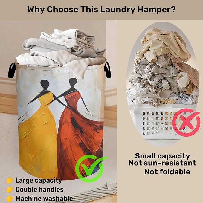 Black Girl Dancing Laundry Basket - Image 3