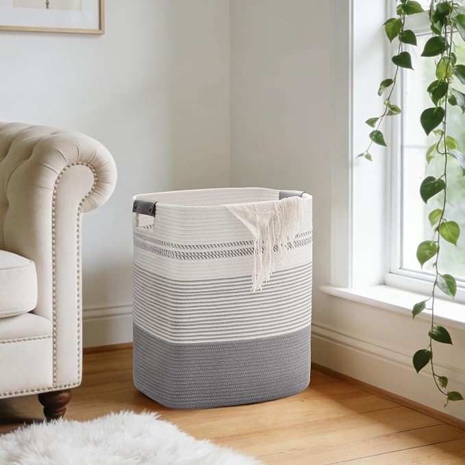 85L Tall Laundry Hamper with Handles - Image 7