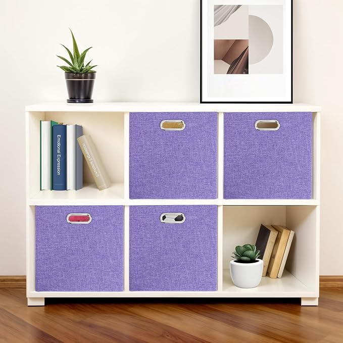 Foldable Cube Storage Bin Organizing Baskets Cubby Boxes Fabric Storage Cubes - Image 6