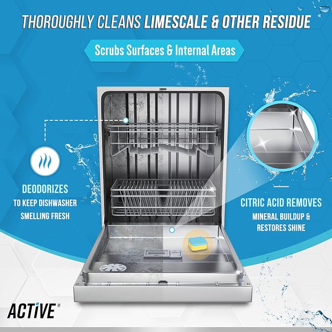 ACTIVE Washing Machine And Dishwasher Cleaning Tablets Bundle - Image 5
