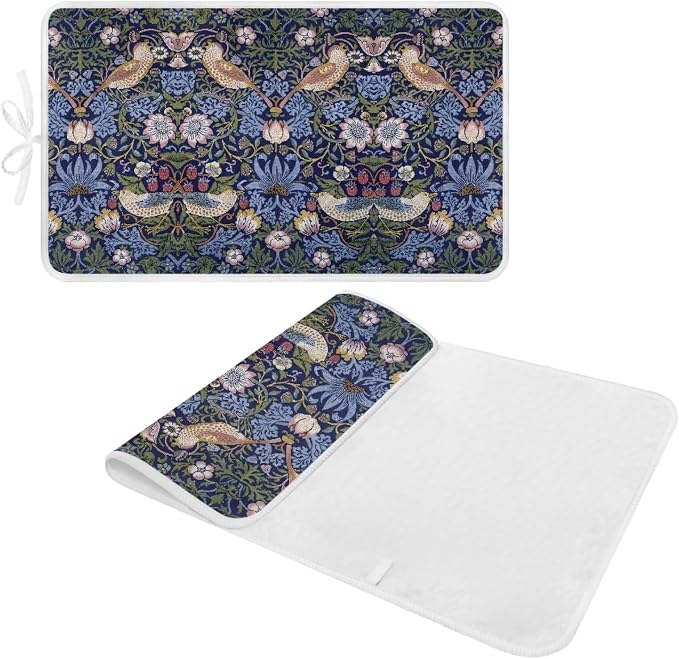 William Morris Strawberry Thief Pattern Ironing Mat Portable Ironing Pad - Image 7