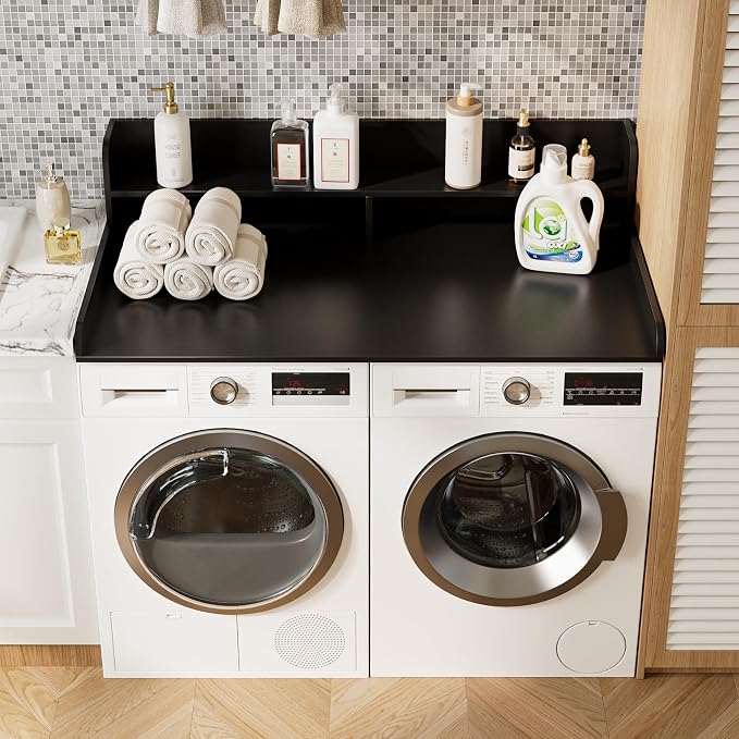 2-Tier Washer Dryer Countertop, Laundry Room Organization and Storage, 27.6" x - Image 5