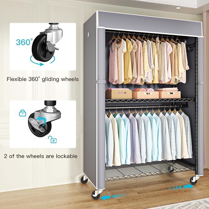 FUTASSI Black Clothing Rack - Image 2