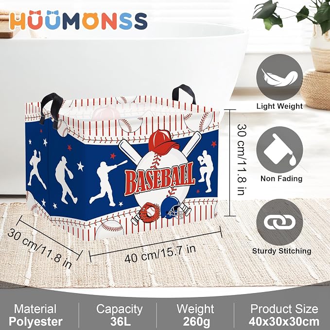 Sports Balls Laundry Hamper Collapsible Clothes Storage Basket Large Laundry - Image 6
