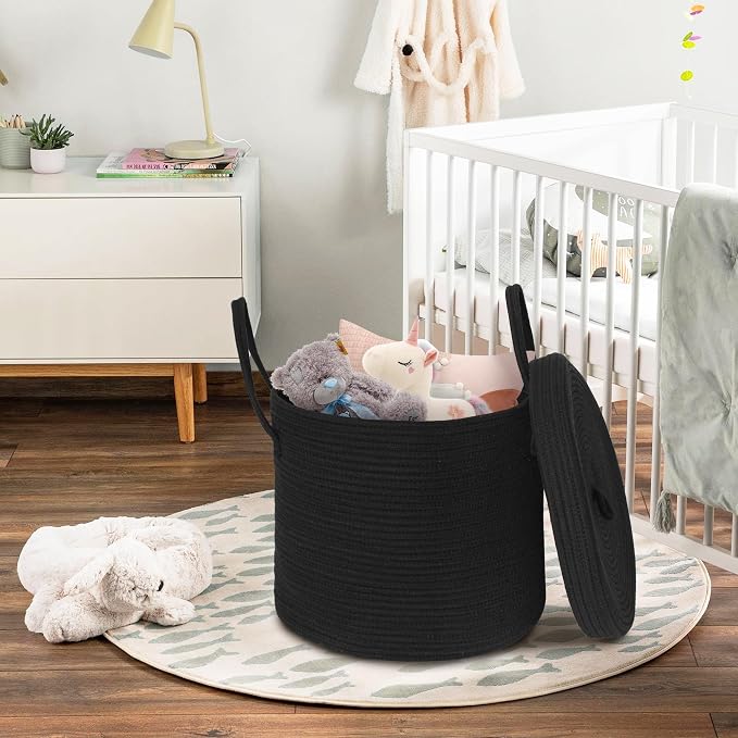 15" X 13" Large Black Basket - Image 3