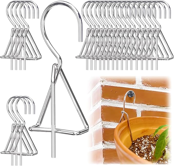 24 Pack Flower wall Pot Holder, Flower Pot Clips - Image 7