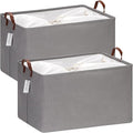 Hinwo 70L Extra Large Storage Bins, Foldable Clothes Storage Baskets by Hinwo