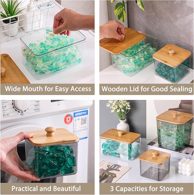 4 Pack Laundry Pods Container, Scoops & Labels - Image 6