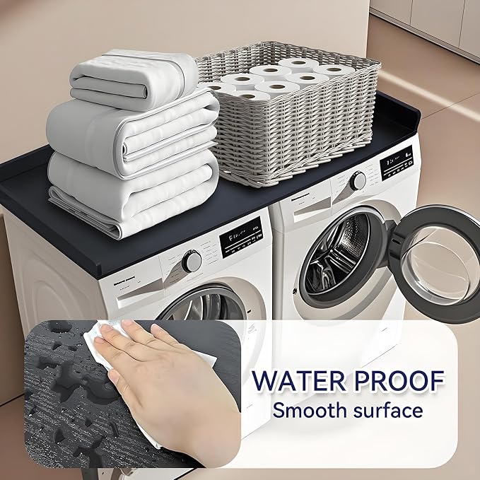 Washer Dryer Countertop, 27.5" x 54" Bamboo Laundry Tabletop, Waterproof Surface - Image 5