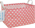 LANGYASHAN Rectangular Storage Bin Collapse Canvas Fabric Cartoon Storage Basket by LANGYASHAN