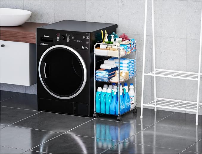 Yieach 3 Tiered Rolling Utility Cart on Wheels - Image 6