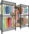 Portable Clothing Rack for Haning Clothes, Freestanding Garment Rack by IDEALHOUSE