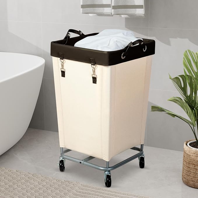 STO STO Laundry Hamper with Wheels, 160L Rolling Laundry Sorter Cart with Heavy - Image 3