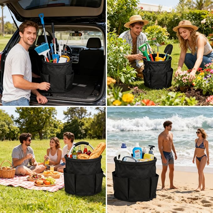 17L Foldable Cleaning Caddy - Image 5