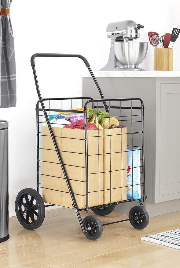 Whitmor Extra Large Utility Foldable Shopping Cart - Image 2