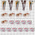 20 Pcs Pegboard Bins and Cups by Unknown