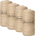 4 Skeins of 4mm X 80m Single Strand Macrame Cord Handmade Decorations Softer by Likeecords