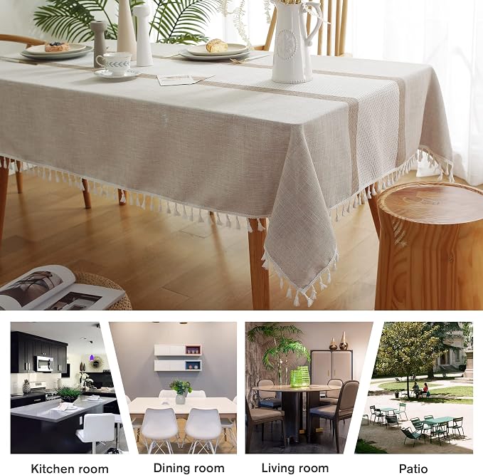 Pahajim Striped Tablecloth Rectangle - Image 3